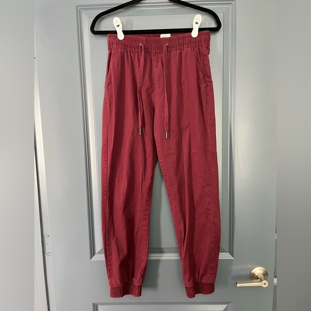 Blue Rain Burgundy Joggers
